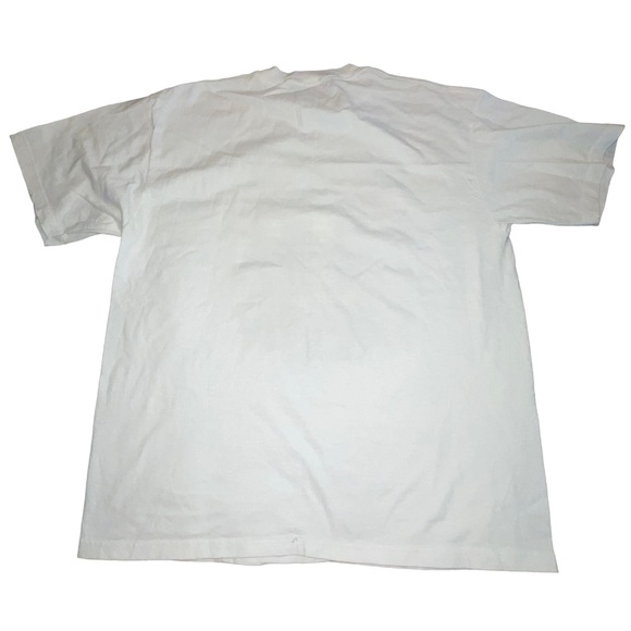 Oneita Men’s Three Stooges Vintage Size XL White Black Pre-Shrunk 100% Cotton - Picture 4 of 5